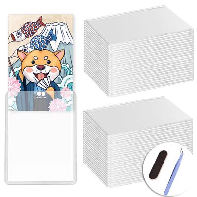 Of Top Loader Card Holder for Trading Cards Card Loader Hard Case Hard Card Case Loader Hard Scratch Prevention Storage Storage PVC Material Ultra