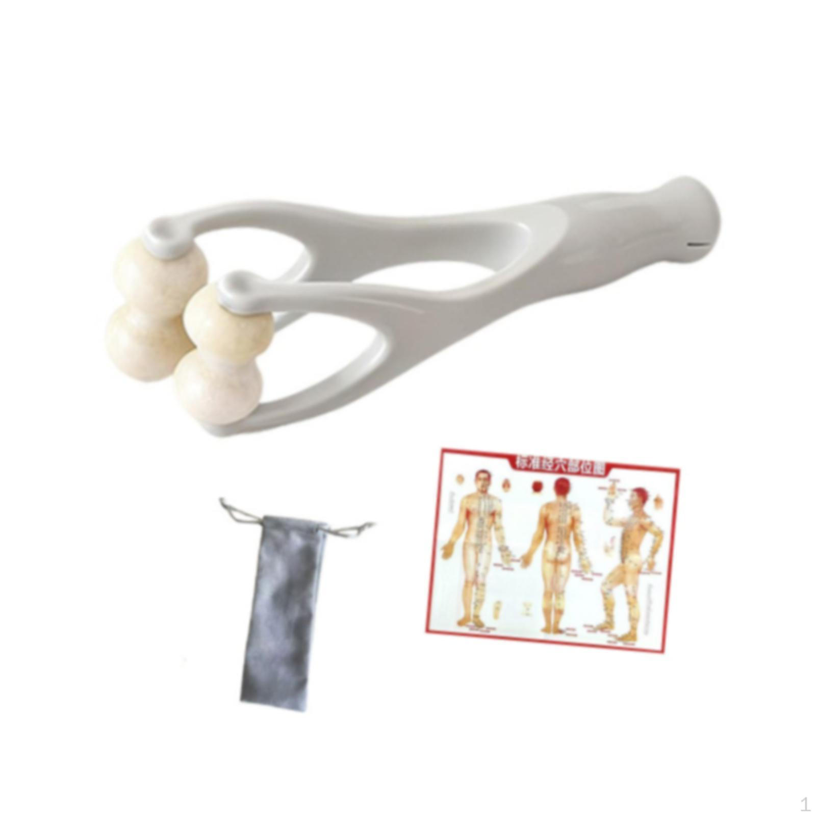 

Massage Roller for Adult Wrists, Smooth Jade PP Rollers, Ergonomic Design, Suitable Office, серый