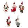 Festival Santa Doll with Sturdy Base Holiday Homes Office Decors Indoors Outdoor Christmas Display 12Inch