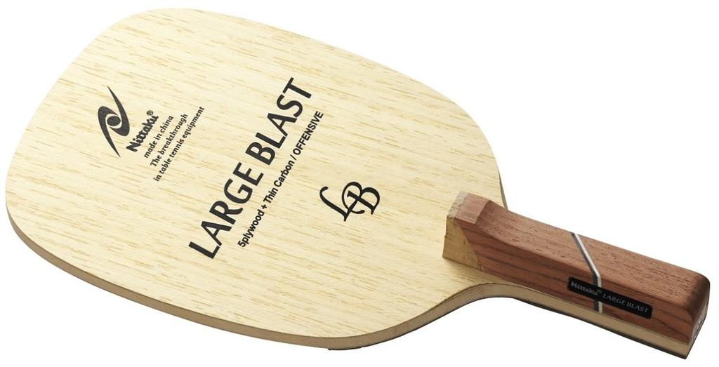 Nittaku Large Blast P Table Tennis Racket with Penholder for Large Square Shape (Japanese Style) Balls, NC-0193,