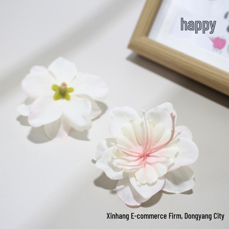 Silk Jasmine Flower Heads for Headdress, Cake & Photography Decorations, DIY Hairpin Craft