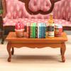 Exquisite Mini Wood Dessert Table Dolls House Furniture Miniature Furniture Decoration Model Exquisite Craftsmanship