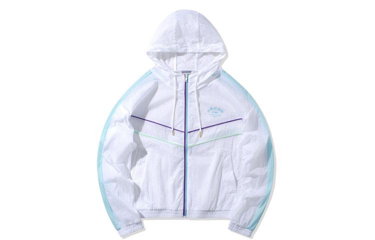 Li Ning Jackets Women s White Hooded Moderate Other AFDQ128-1 XXL