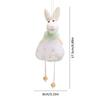 Colorful Holiday Rabbit Statue in Gauze Skirts for Indoor and Outdoor Holiday Decoration