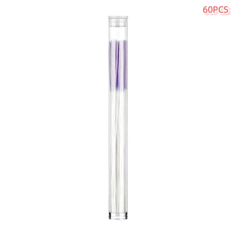 60Pcs/Tube Ear Line Ear Hole Cleaning Line Removes Dirt Deodorizes Prevents Plugging Ear Line Portable Ear Hole Cleaning Tools