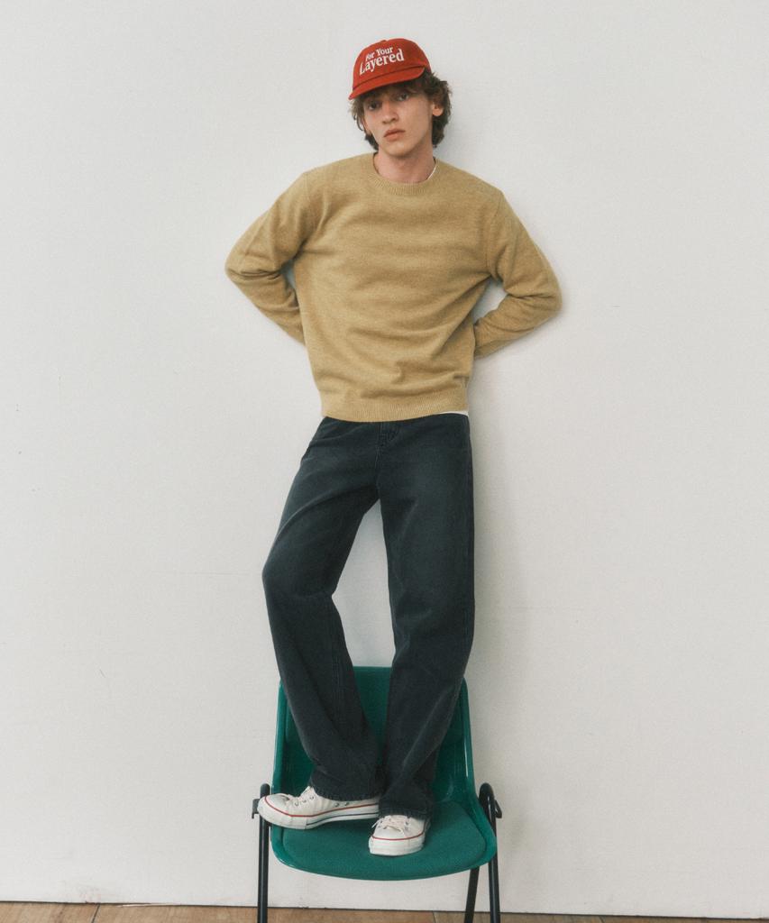Wednesday Oasis Autumn Fabric Wool Blend Knit_Mustard(Wc25-Kn59)