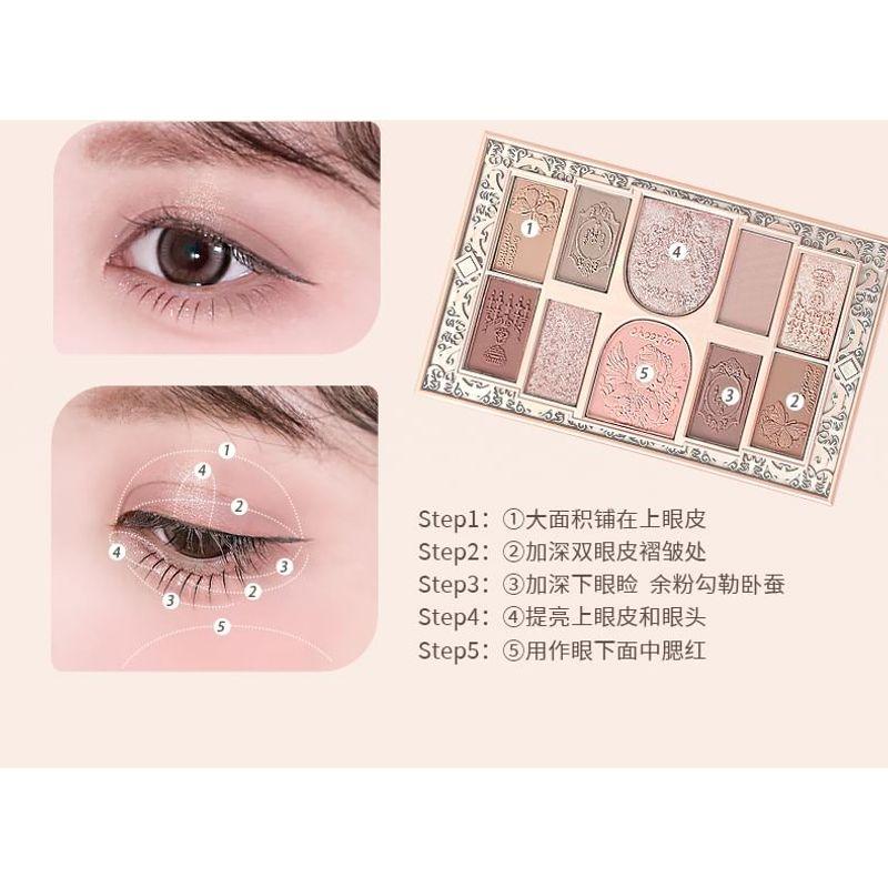 CHEERFLOR - Brilliant Secret Series 10-Color Frame Eyeshadow Palette - 3 Types