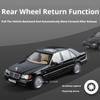 1/24 Benz W140 320SEL Toy Car Models Alloy Diecast with Sound and Light Rear Wheel Pull Back Function Vehicles Models Collect Gifts