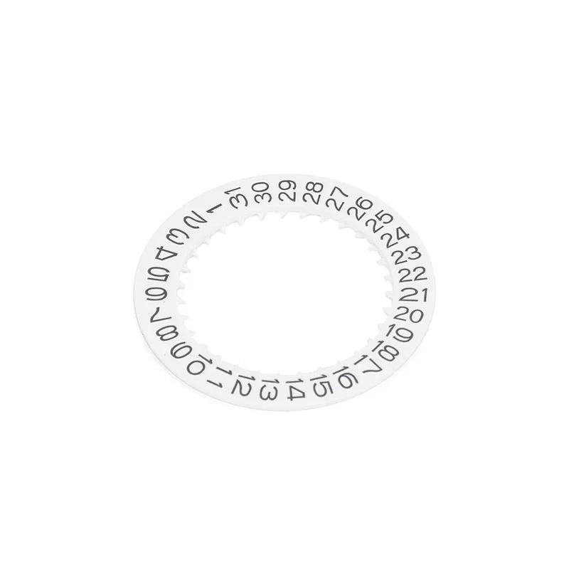 White Black NH36A English Date Wheel Dial Fits for NH36A Automatic Movement Crown at 3.0 or 3.8 Oclock Watch Date Week Wheel