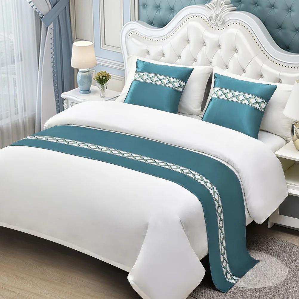 Luxury Floral Bedspreads Bed Runner Throw Bedding Single Queen King Bed Cover Towel Home Hotel Decorations