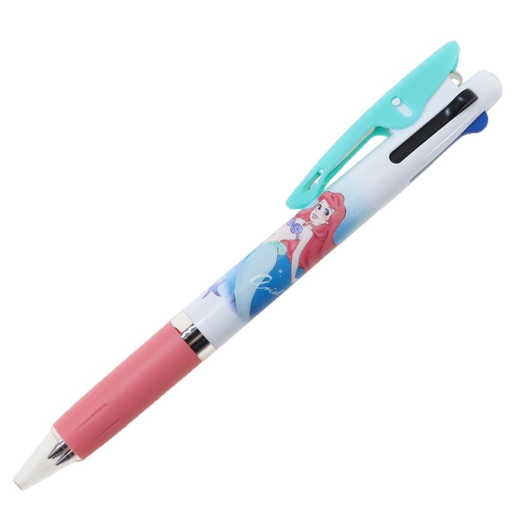 

Disney Ariel Ballpoint Jetstream Made in Japan and Name Pen, 3-Color 0.5mm, (Pen Sticker)