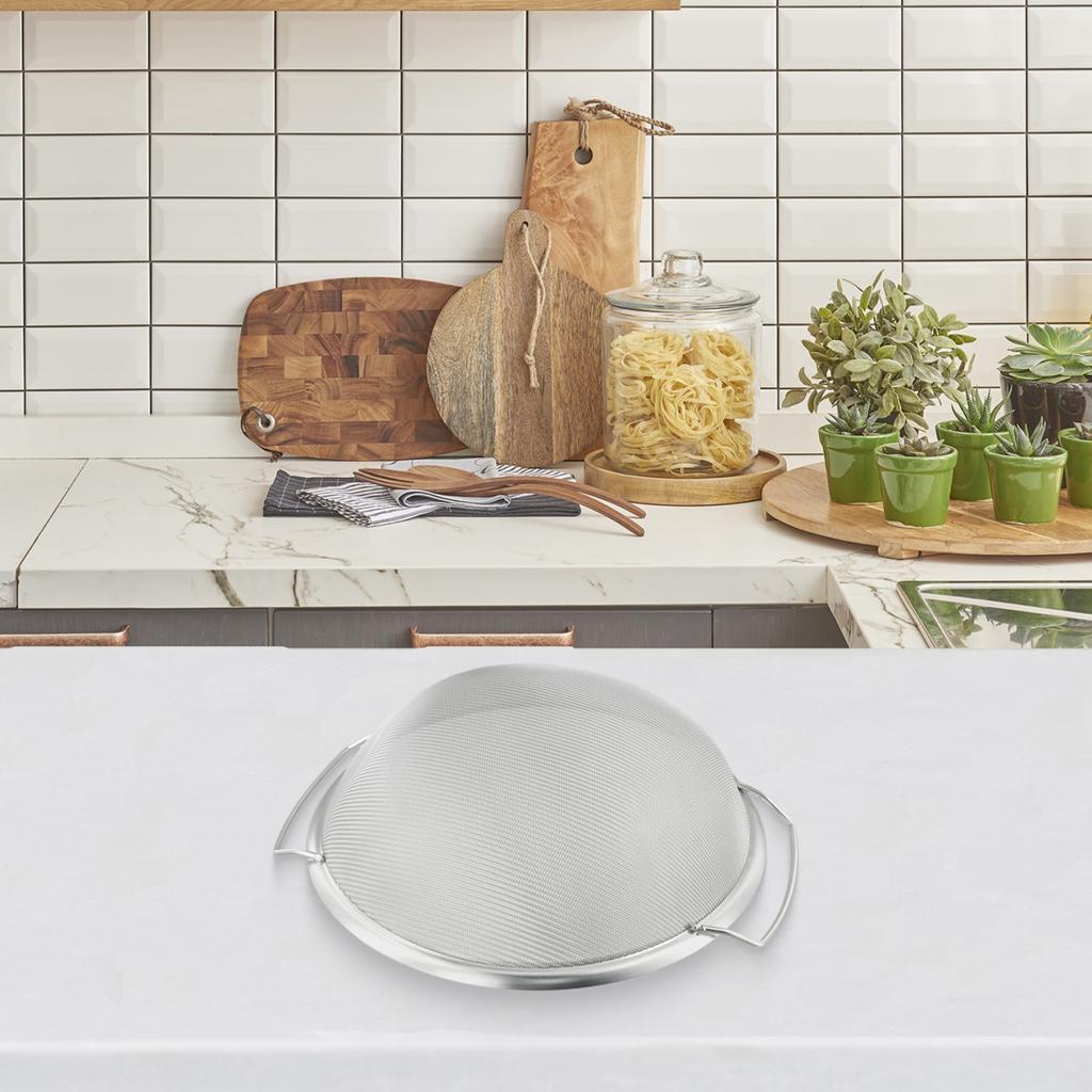 Easy To Clean Double Handle Fine Mesh Strainer Basket Stainless Steel