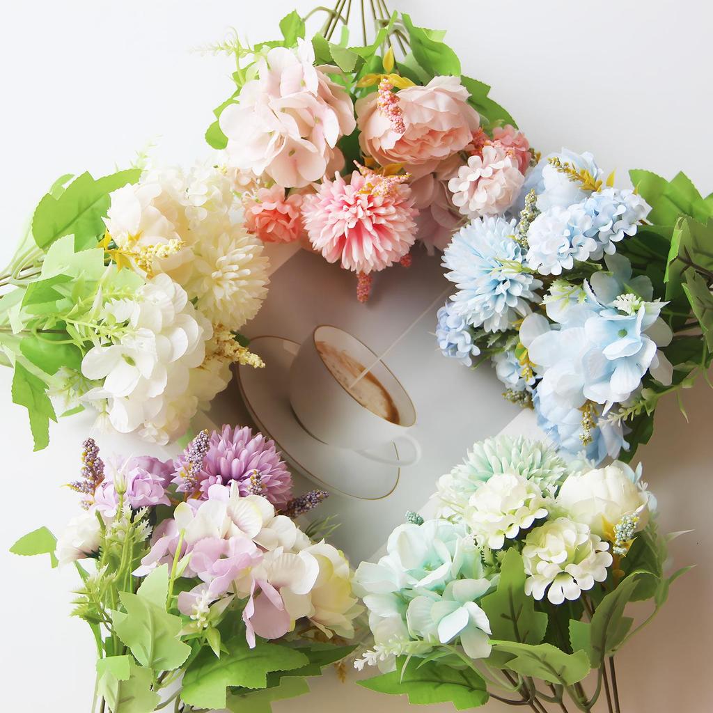 European Artificial Peony Roses - Colorful 7-Head Floral Décor for Weddings, Homes, Hotels, and Photography