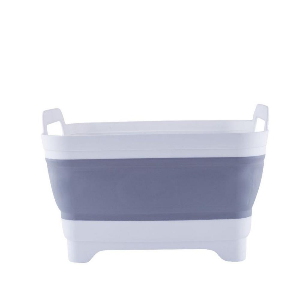 Portable Folding Basin Expandable Plastic Vegetable Washing Basin Thickened Folding Sink Tub Ice Bucket Fruit Washing Bucket