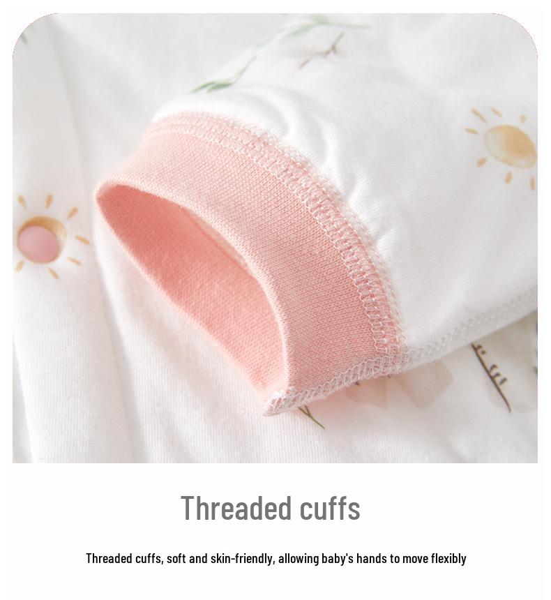 Baby Sleeping Bag: Spring & Autumn Cotton Anti-Kick Quilt Pajamas Jumpsuit