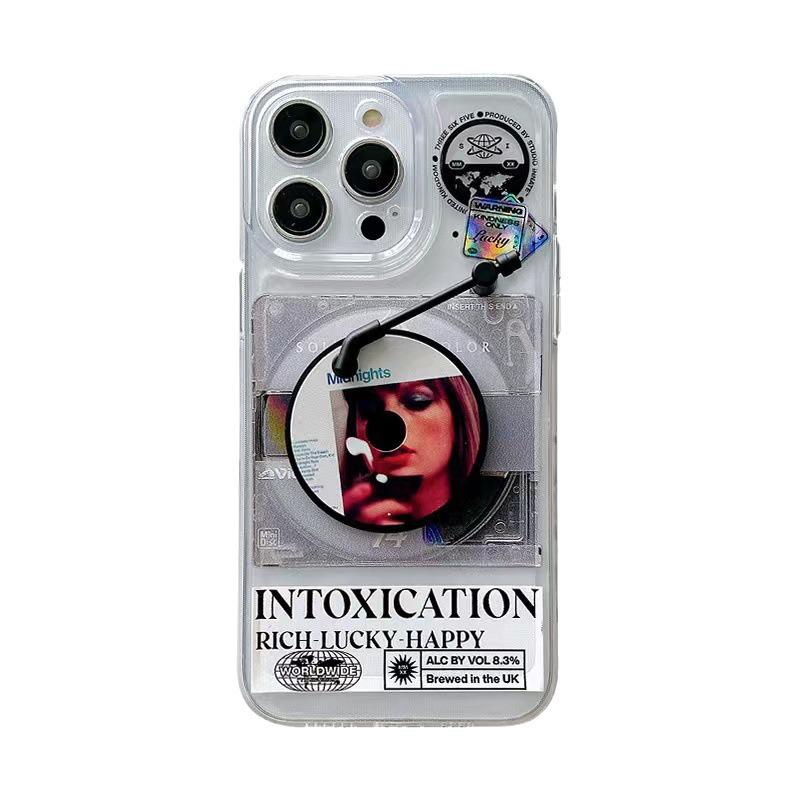 IPhone 14 Pro Max Ins Style Pouzdro na telefon s designem gramofonové desky