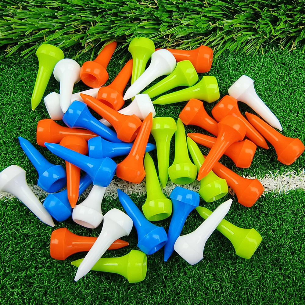 50pcs/Pack Mushroom Shape 34mm Plastic Golf Tee Durable Golf  Practice Golf Tees