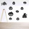 Pompoen Geest Stickers voor Huisfeest 11 Stuks Halloween Spiegel Muurstickers, Zelfklevende Acryl Decals, DIY Verwijderbare Zelfklevende Decals