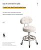 Rotating Hair Salon Barber Chair with Casters