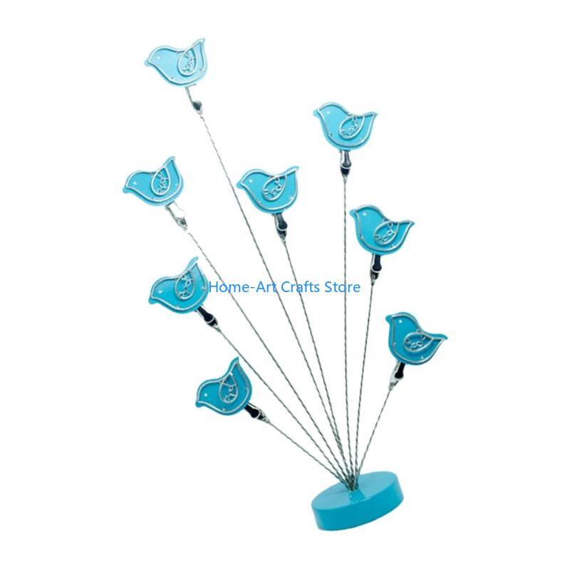 Y3NA Vogel Metall Bilderrahmen Clip Halter Foto Baum Halter Schreibtisch Foto Display Ständer Für Geburtstag Hochzeit Weihnachten 2025 Neu