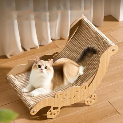 Four Seasons Universal Cat Scratching Board Sisal Cat Recliner Scratching Board Non-dandruff Durable Pet Claw Grinding Pet Supplies