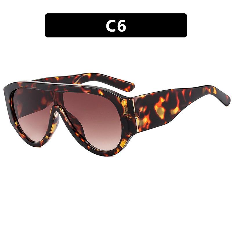 

New Fashion Sunglasses Women Retro One-Piece Toad Sun Glasses Men Outdoor Personality Trendy Eyeglasses Uv400 Brand Design