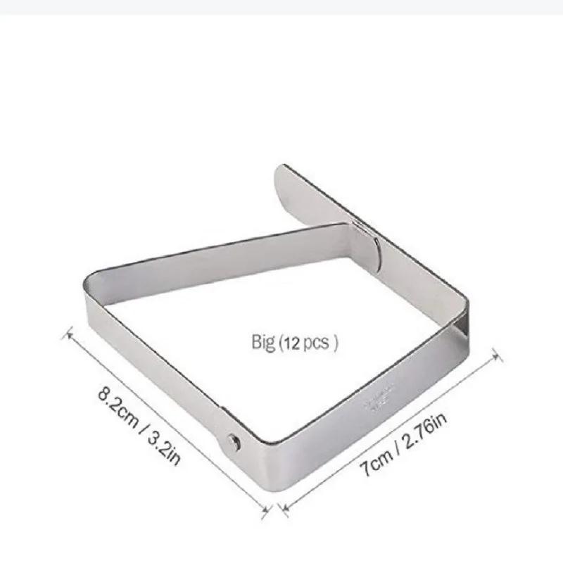 Stainless Steel Tablecloth Clamps Universal Cover Clips for Home Kitchen Restaurant And Picnic Tables
