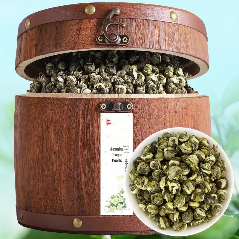 Jasmine Dragon Pearl Green Tea - Rich Aroma, Loose Leaf