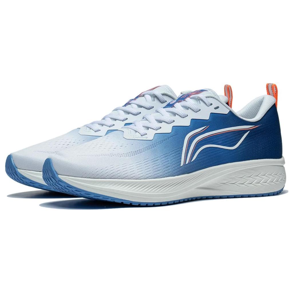 Li Ning Red Hare 6 Fabric Abrasion Resistant Lightweight Reflective Low Top Running Shoes Men's Blue White ARMT015-18