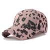 Four-Season Korean Style Leopard Print Hard Top Baseball Cap, Fashionable and Simple Plain European and American Style Duck Bill