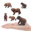 Realistic Wild Bear Toy Set: Big Brown Bear Model