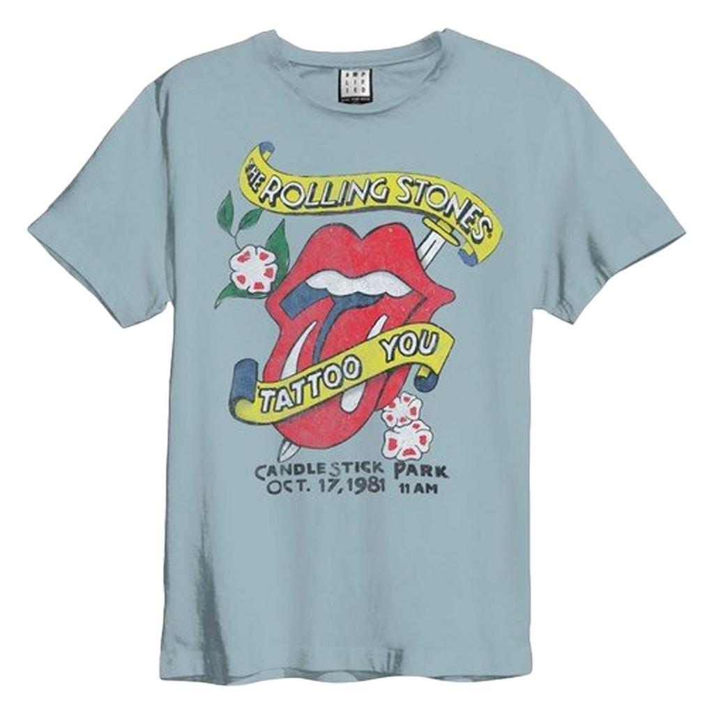 Amplified Unisex Adult Tattoo The Rolling Stones T-Shirt
