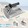304 Beach Fast Sifting Metal Detector Scoop Stainless Steel Beach Sand Scoop Portable Treasure Hunting Scoop Metal Detecting Tool