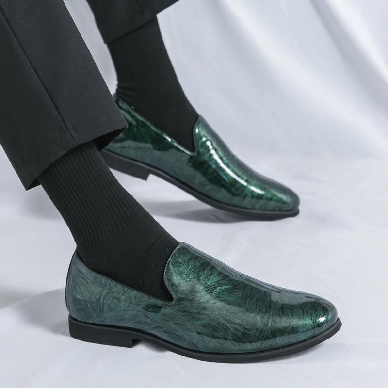 Lässige Herrenlederschuhe Bequemer flacher Boden und leicht Freizeit und Mode Party Täglich Büro Fahren Erwachsenenschuhe