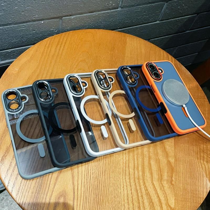 Slim Transparent TPU Case With Magnetic Ring IPhone 14 Pro Max 15 16 13 Compatible Shockproof Protective Cover