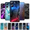Para Capa Vivo Y36 5G Capa Preta À Prova de Choque Silicone Macio Capas Traseiras Para Vivo Y36 4G V2247 Capa de Telefone Y 36 5G Capa Leão Lobo