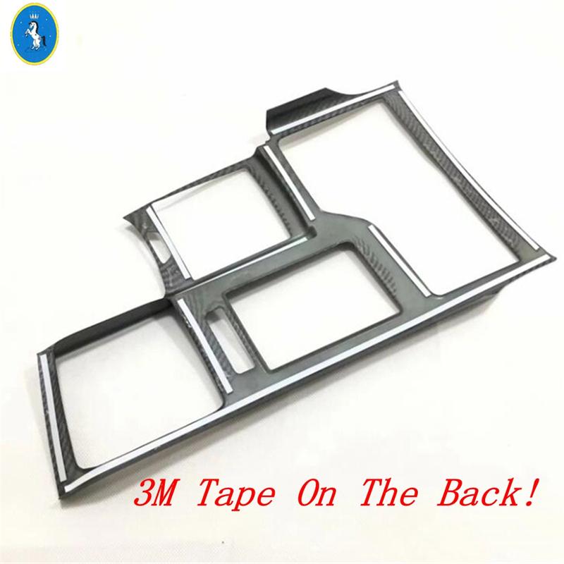 Carbon Fiber Look Car Gear Shift Storage Box Control Decor Panel Cover Trim For Lexus ES 2018 -  Interior Refit Accessories