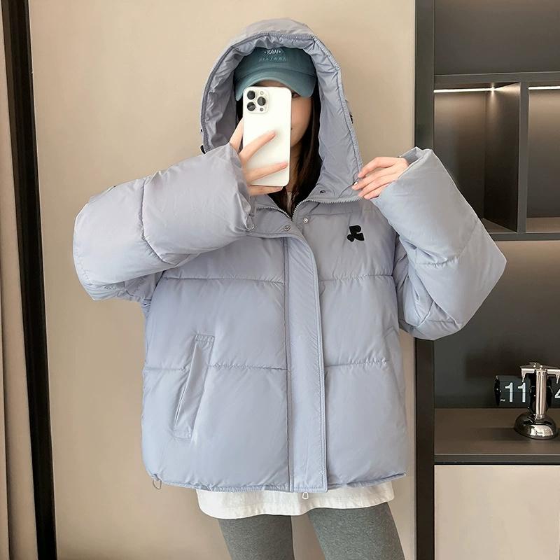 Loose Hooded Bread Jacket Women Parkas 2025 New Thicke Warm Down Cotton Padded Short Jacket Female Outerwear Winter Coat