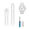20mm Watch Band for and Rubber Watch Band with Silicone Waterproof and Includes Adjustment Tool and Spring Omega, Swatch, MoonSwatch, Omega,