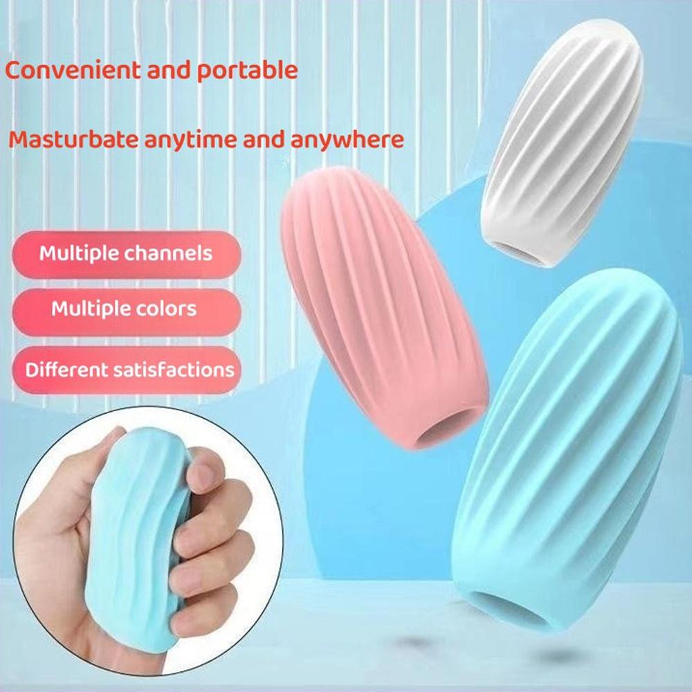 Male Masturbator Cup Realistic Vagina Anal Soft Tight Pussy Erotic Adult Sex Toy For Men Portable Pocket Glans Masturbation Eggs
