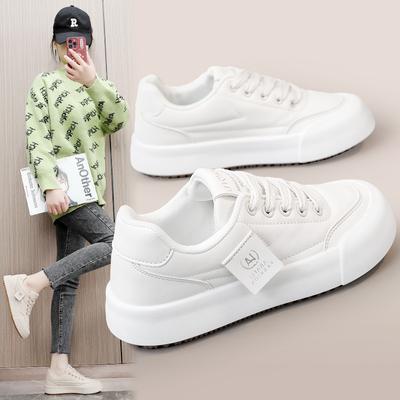 Rd7662 New White Shoes Women's Spring and Summer Women's Shoes Casual Sneakers All-Match Thick Sole Increased Wear-Resistant Breathable