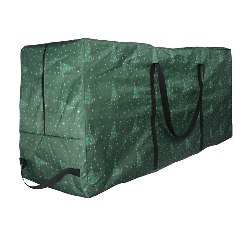 

Oxford Fabric Christmas Tree Storage Bag Cartoon Print Folding Christmas Organizer Bag with Reinforced Handle Large-capacity