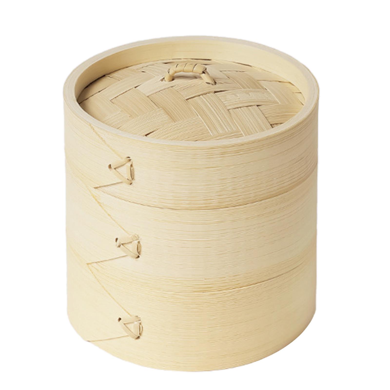 Handmade Bamboo Steamer Basket Dumpling Steamer Basket-Bun Steamer Outdoor Camping Sierra Bowl Cup Steamer for-Picnic