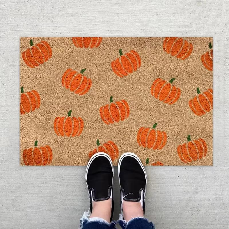 Halloween Welcome Carpet Entry Door Mat Courtyard Entrance Decorative Item Festival Atmosphere Decoration