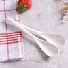 Bone China Ceramic Long Handle Spoon 13CM Durable Porcelain Soup Spoon Kitchen Utensil Lightweight Design for Everyday Use