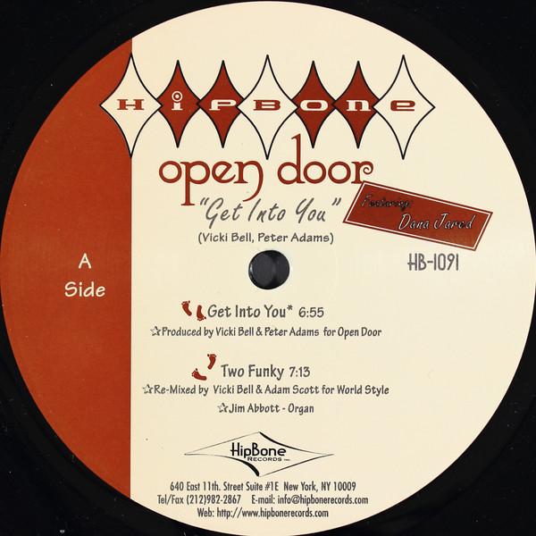 

12-дюймовая пластинка OPEN DOOR - Get Into You HB1091 Hipbone Records 1999 США Танцевальная и Электронная Б/У