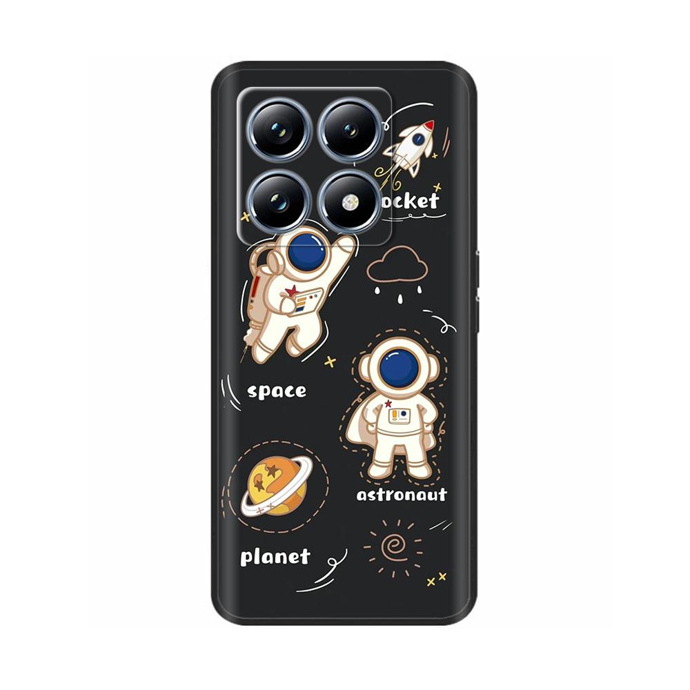 For Xiaomi Mi 14T Pro Case Soft Liquid Silicone Protection Back Cover for Xiaomi 14T Pro Mi14T 5G Cases Painted Cartoon Fundas