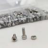 670-Piece 304 Stainless Steel Hex Socket Screw & Nut Set with Cylindrical Head, M2/M3/M4 Sizes