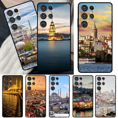 Turkey Istanbul Scenery Building Case For Samsung Galaxy S23 S22 S21 Ultra Note 20 S8 S9 S10 Note 10 Plus S20 FE S21 FE Cover