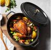 Кокотница Zwilling Staub овальная 49,3×41 см черная 12 л (40509-509-0)